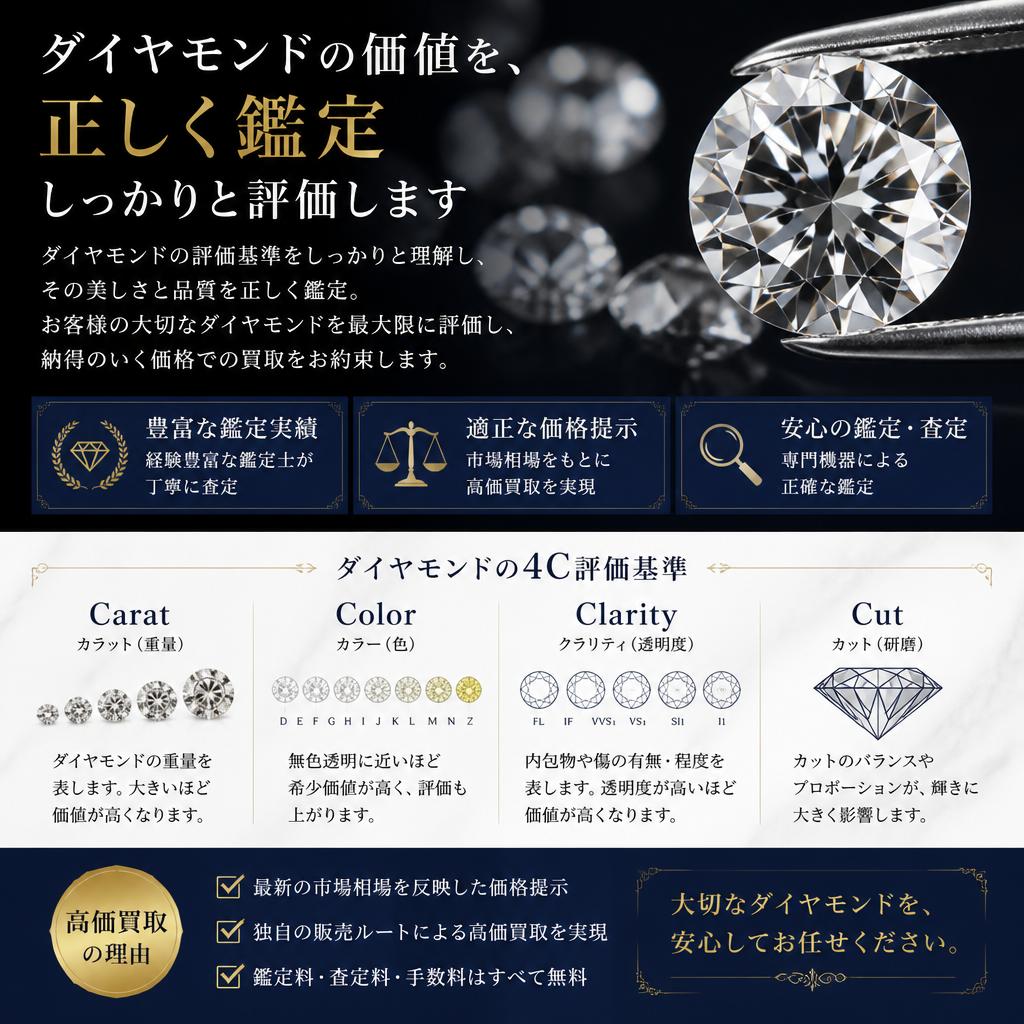 2. ダイヤモンド鑑定で価値を最大化