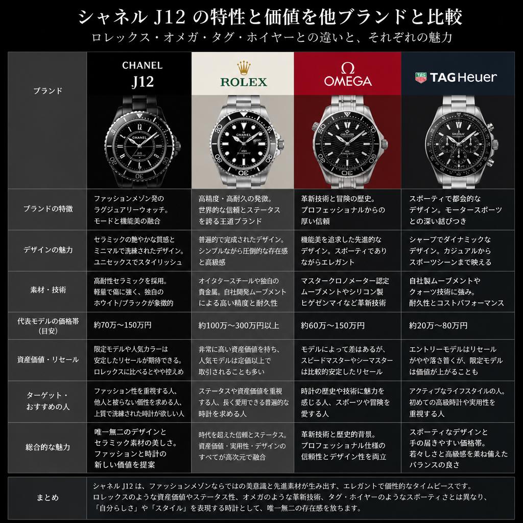 他ブランドとの比較：何が違うのか