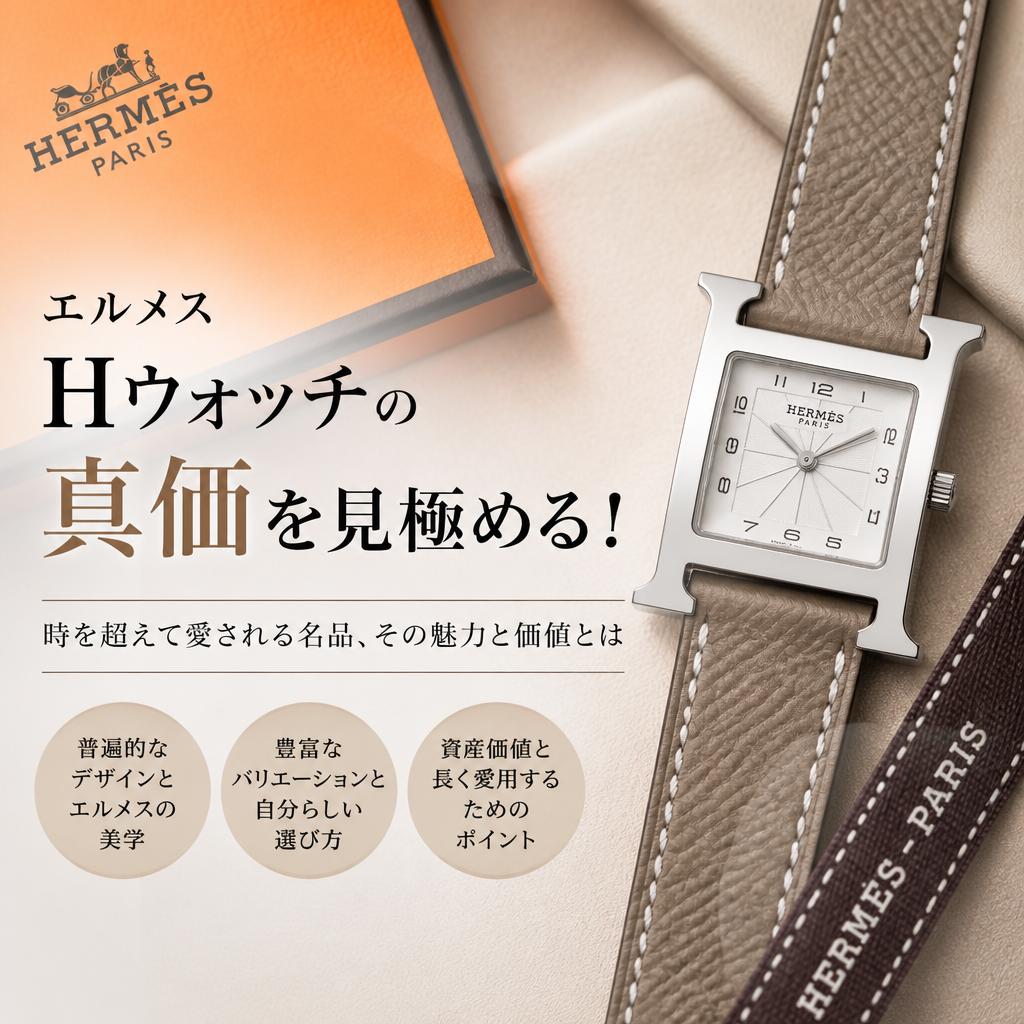 エルメス Hウォッチの真価を見極める！