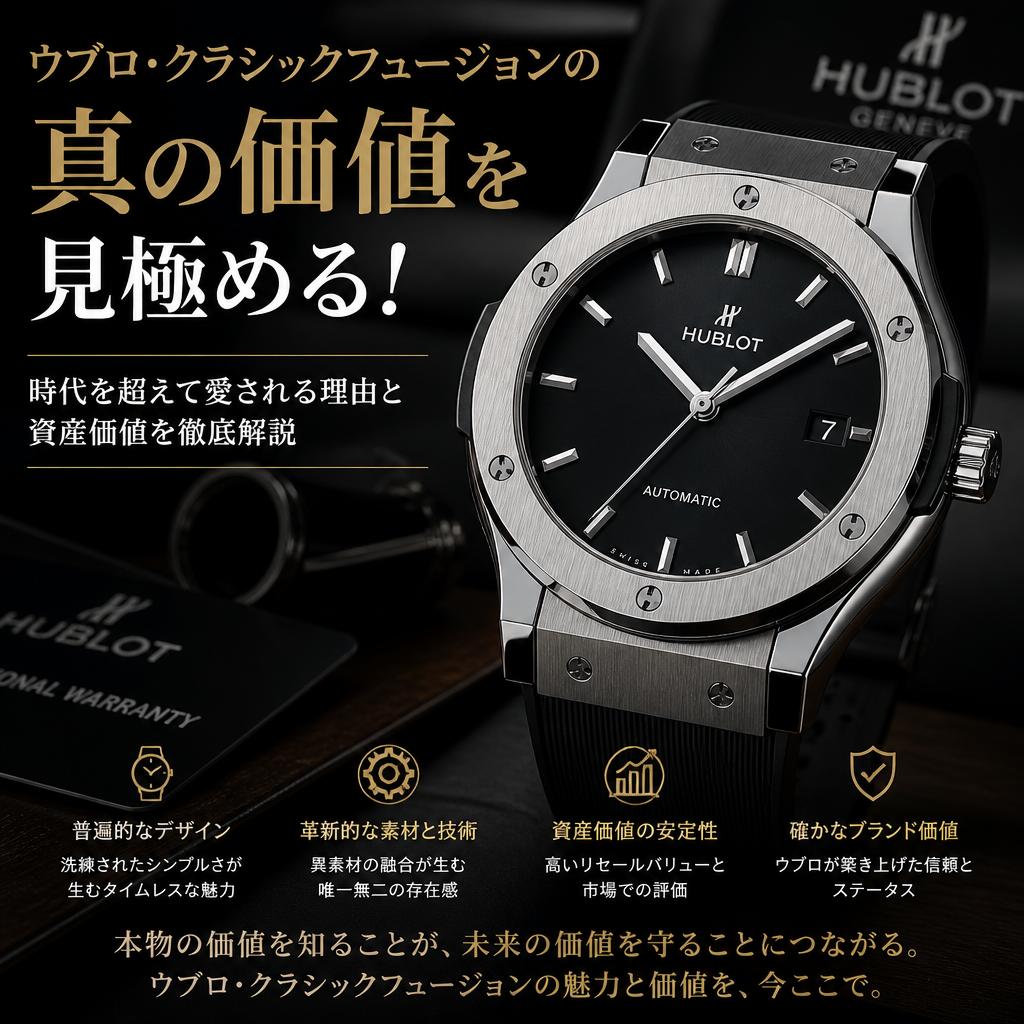 ウブロ・クラシックフュージョンの真の価値を見極める！