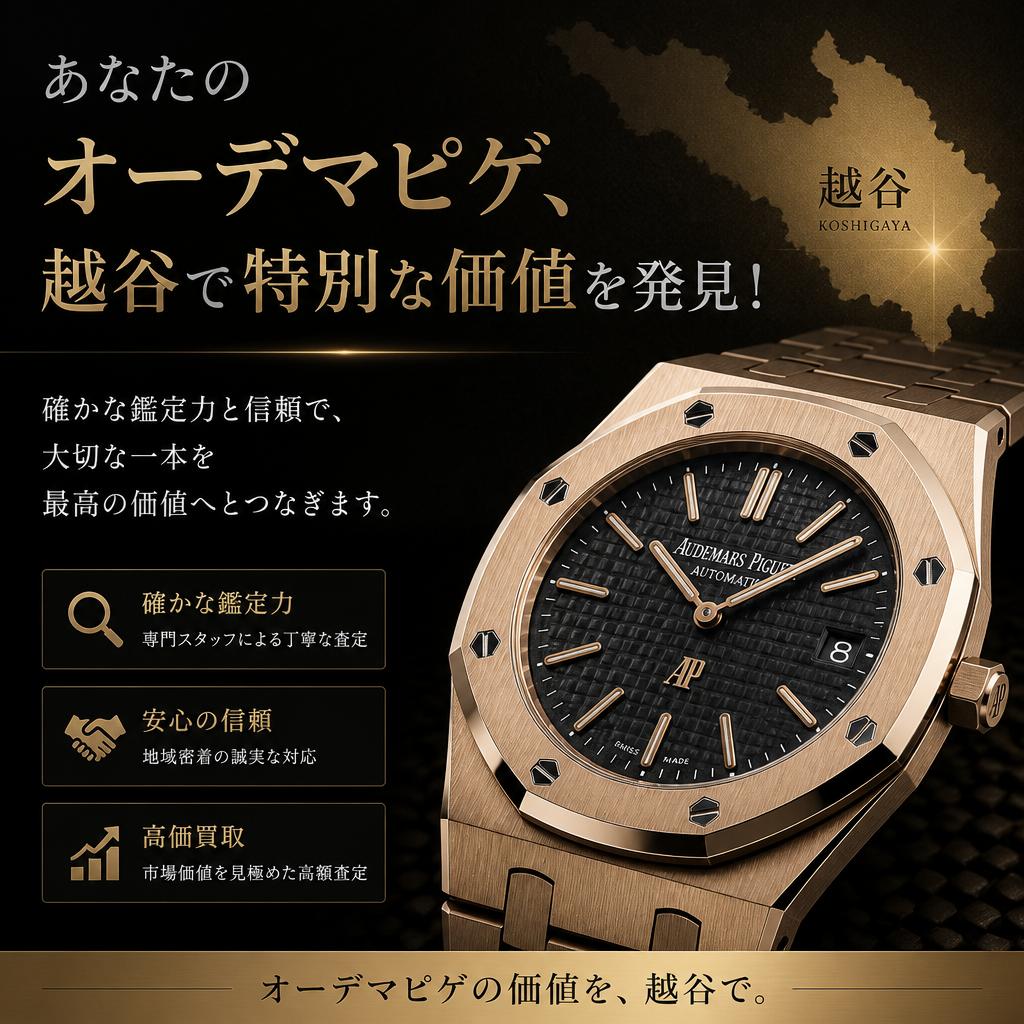 あなたのオーデマピゲ、越谷で特別な価値を発見！