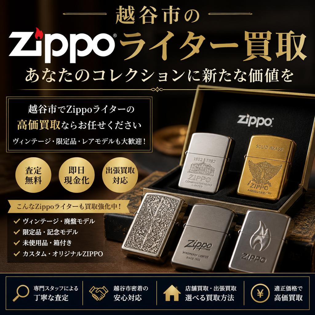 越谷市のジッポライター買取で、あなたのコレクションに新たな価値を