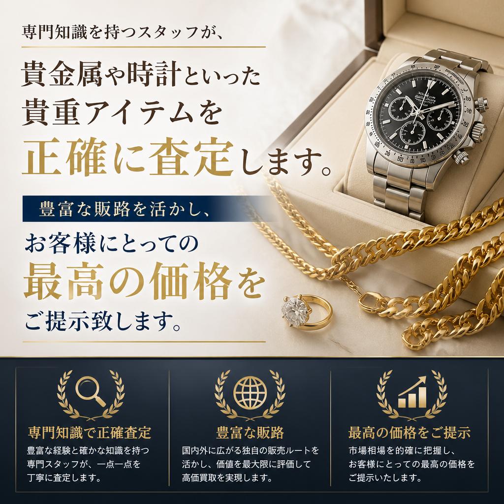 高価買取の理由