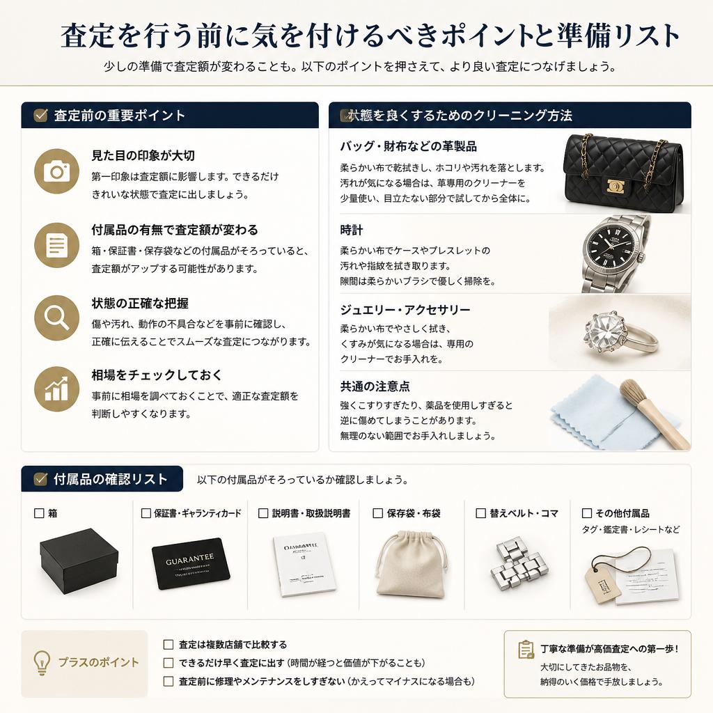 査定のポイントと準備