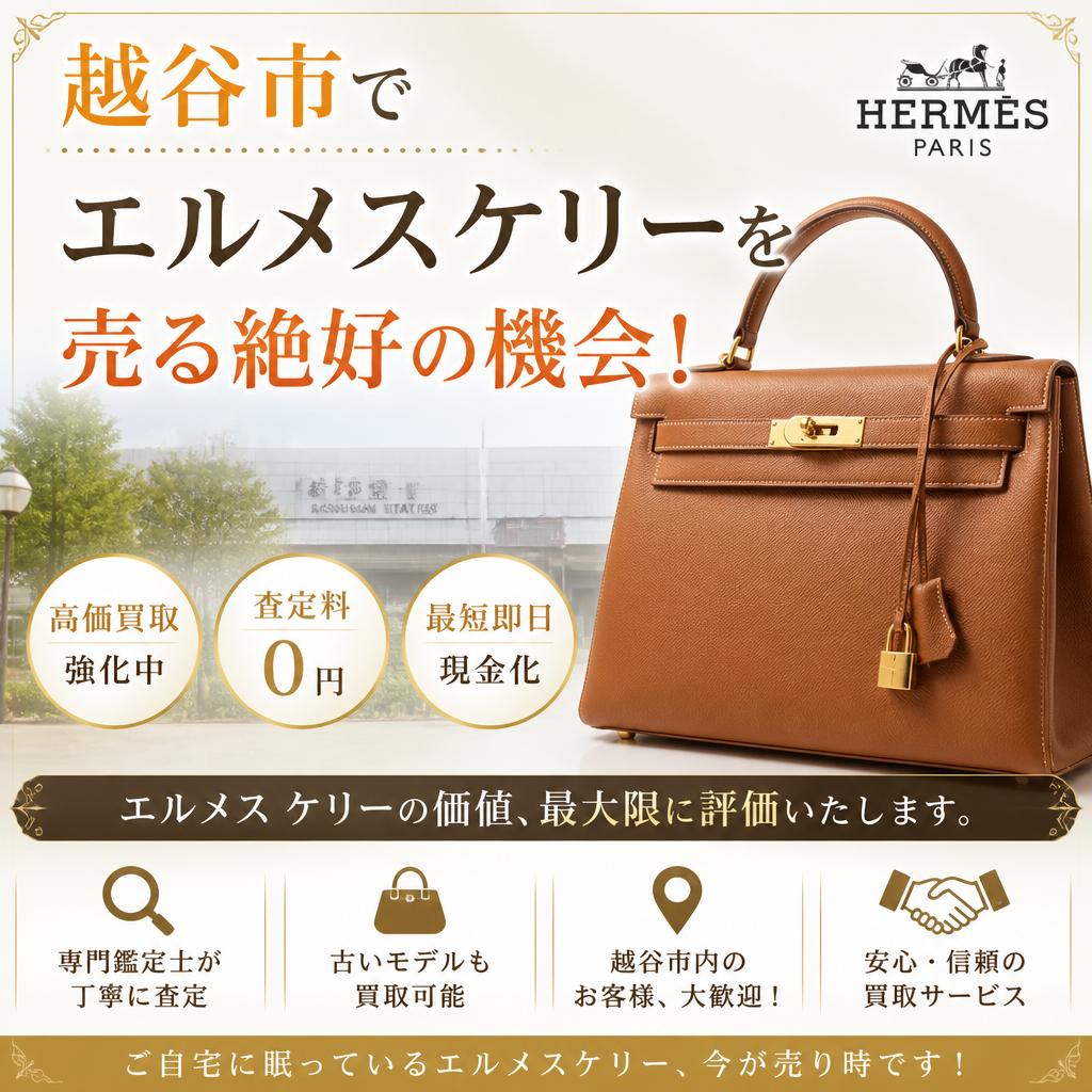 越谷市でエルメスケリーを売る絶好の機会！
