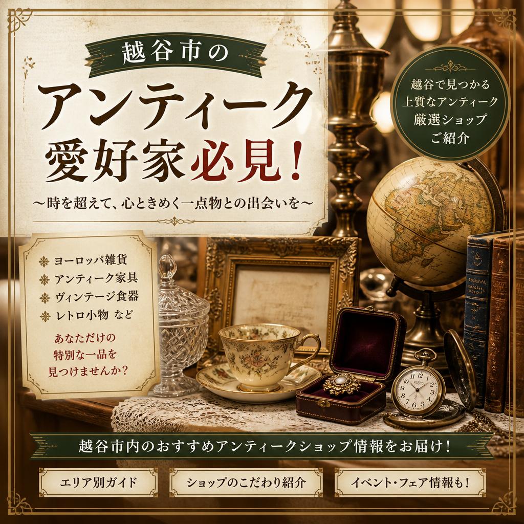 越谷市のアンティーク愛好家必見！