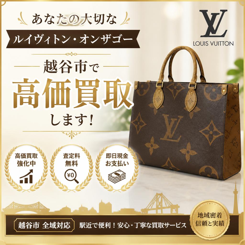 あなたの大切なルイヴィトン・オンザゴーを越谷市で高価買取します！