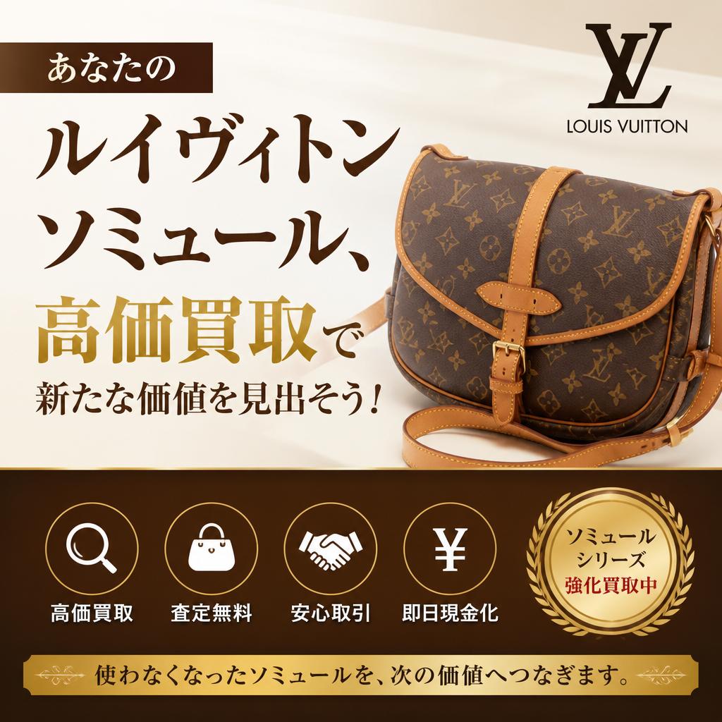 あなたのルイヴィトンソミュール、高価買取で新たな価値を見出そう！