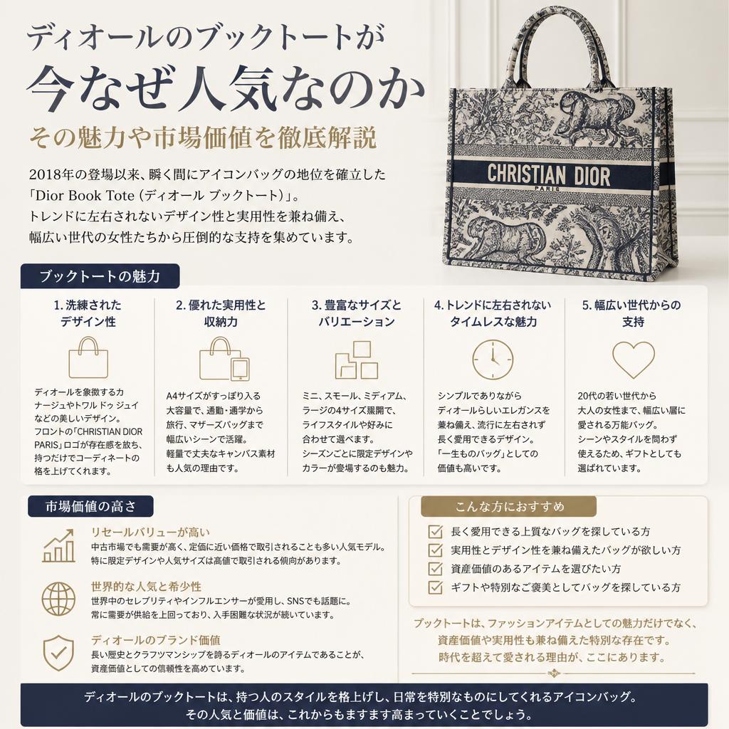 ディオールのブックトートが特に注目される理由