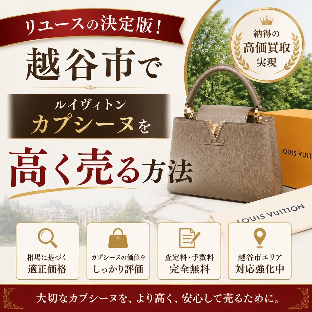 リユースの決定版！越谷市でルイヴィトンカプシーヌを高く売る方法