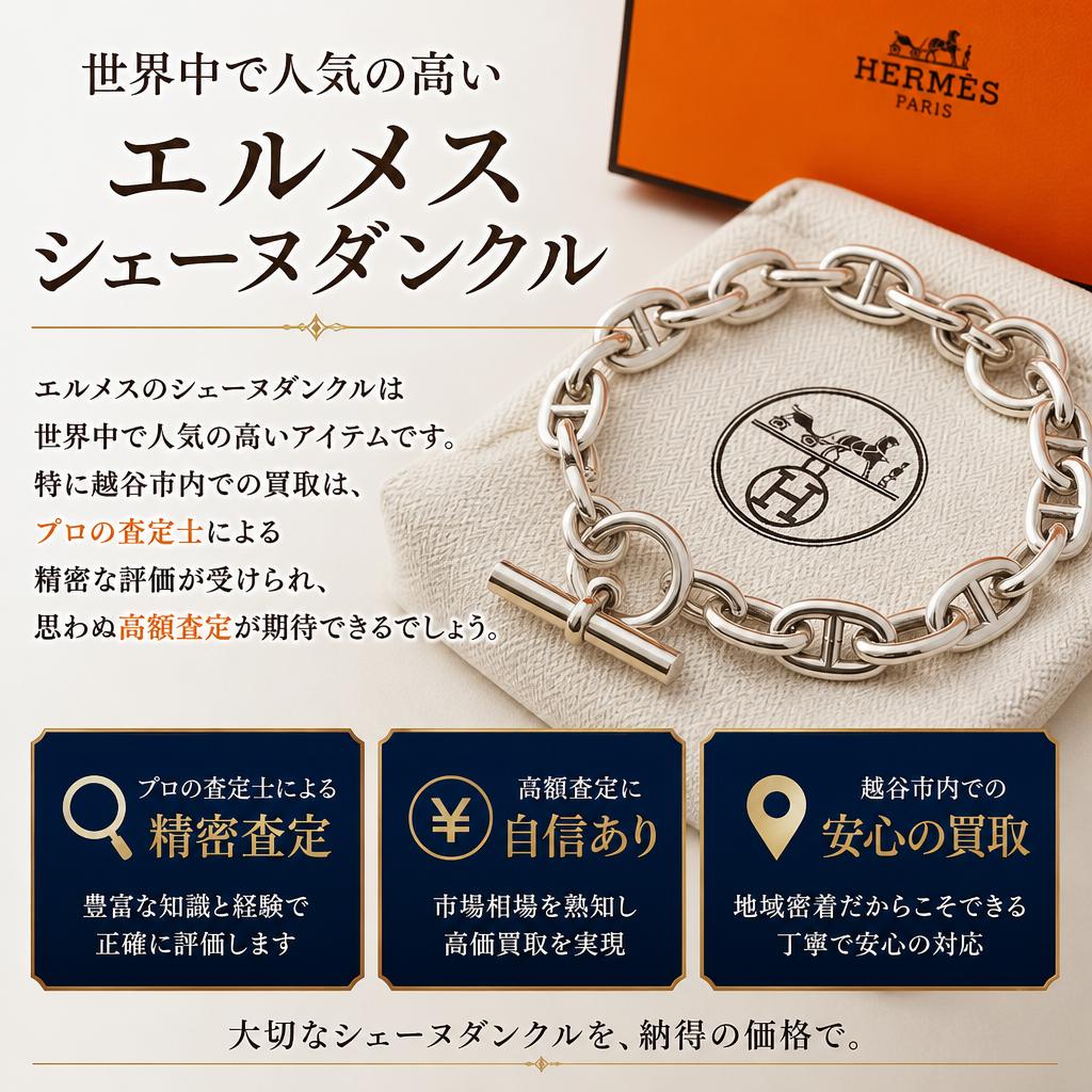 エルメスシェーヌダンクルの高額査定